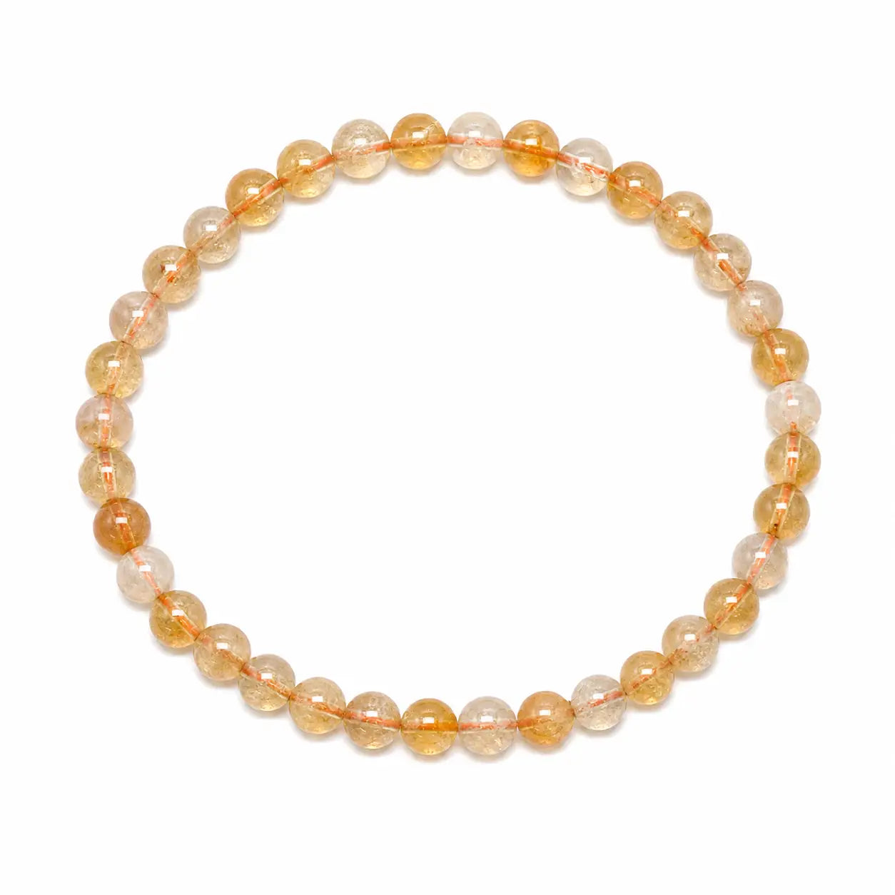 Citrine -Natural (Unheated & Untreated) Crystal Bracelet 6mm