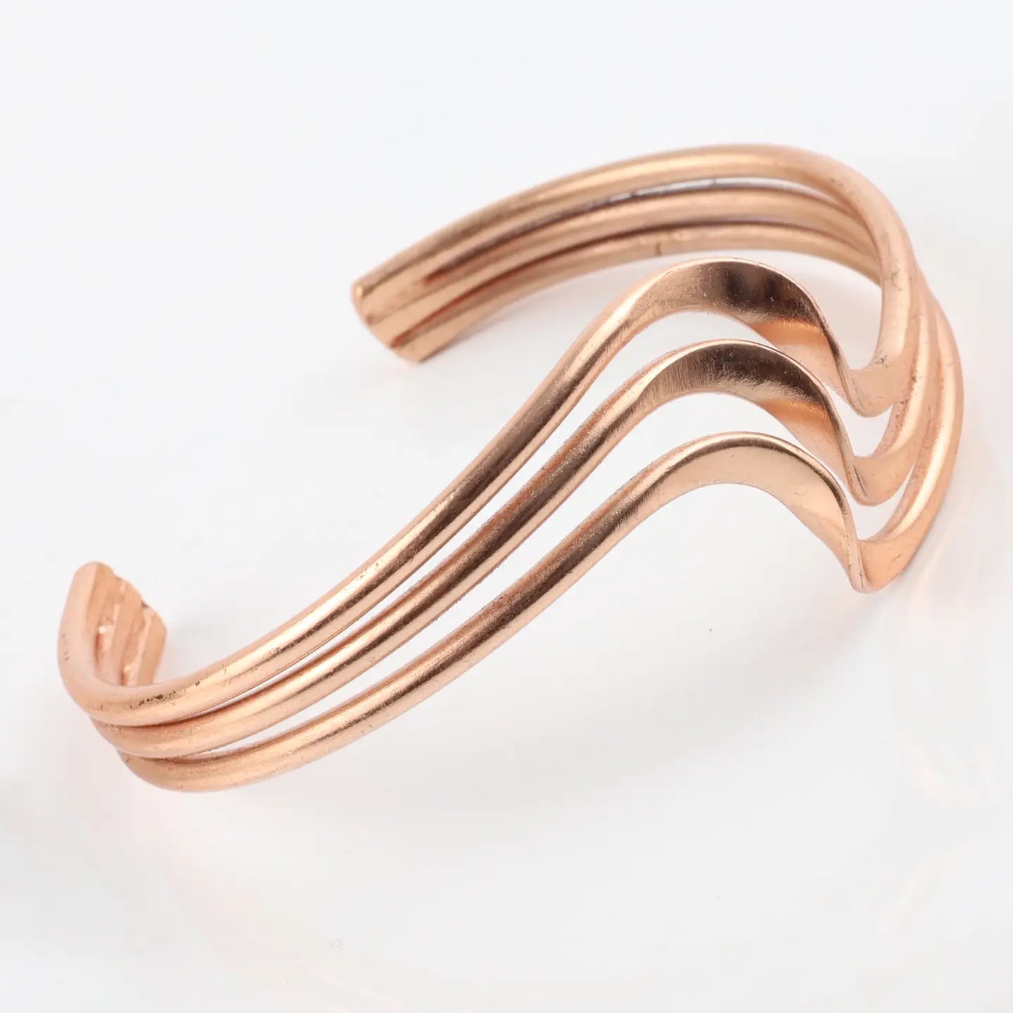 Copper Bracelet Triple Wave (Design 83)